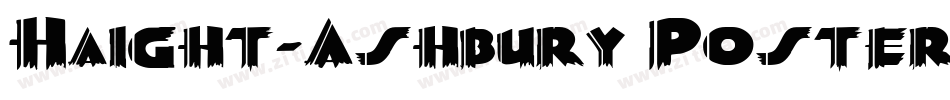 Haight-Ashbury Poster Normal字体转换